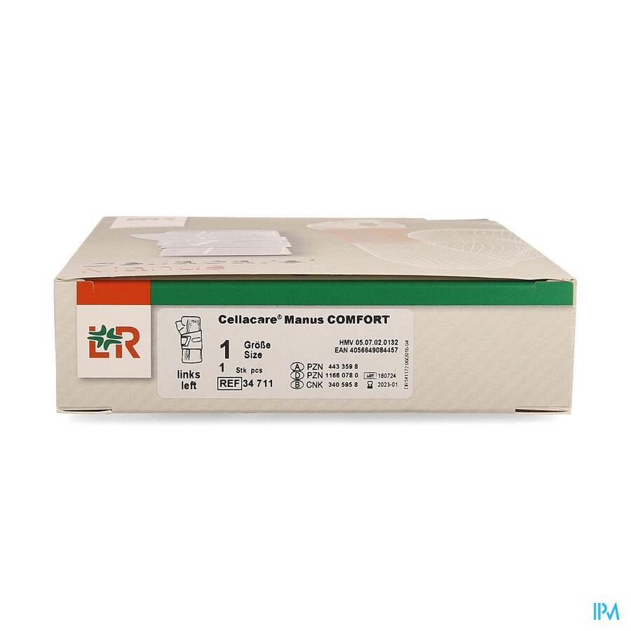 CELLACARE MANUS COMFORT MAAT 1 LINKS (13-14,5) - Afbeelding 2